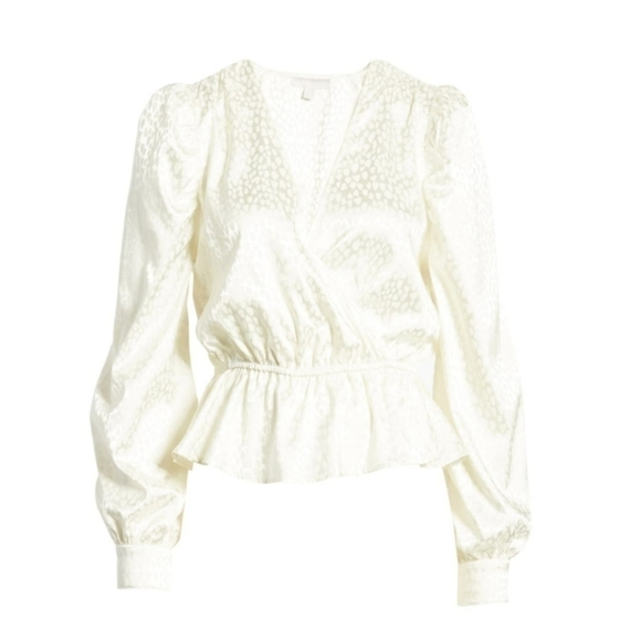 Chelsea 28 Jacquard Peplum Blouse - Picture 5 of 14